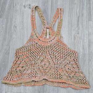 We The Free Earthy Crochet Tank Top